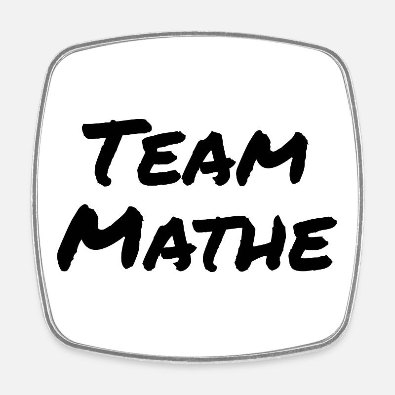 Équipe de maths - Magnet carré - blanc