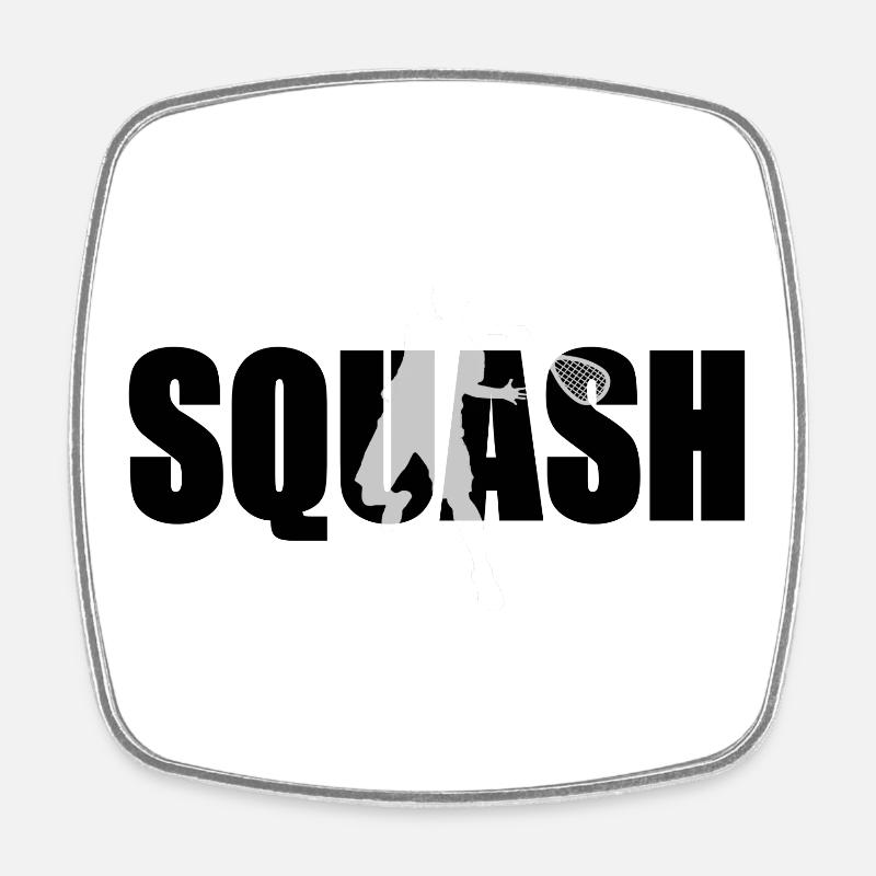 Squash - Magnet carré - blanc