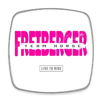 Freiberg Horse Design - Square fridge magnet - white - Front