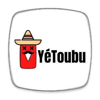 YéToubu - Humour youtube - Humour Apéro - Magnet carré - blanc - Devant