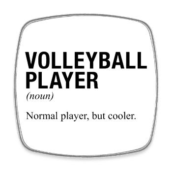 VOLLEYBALL PLAYER Volleyball game - Square fridge magnet - white - Front