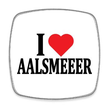 J’adore l’idée cadeau du t-shirt Aalsmeer Nederland - Magnet carré - blanc - Devant