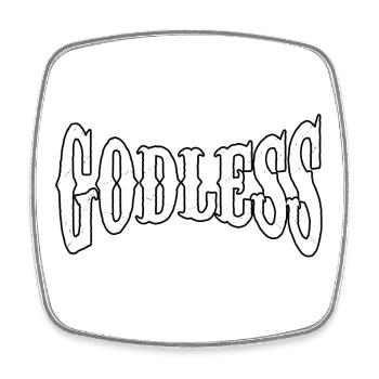 godly gott pray god godless prayer göttlich shirt - Viereckiger Kühlschrankmagnet - Weiß - Vorne