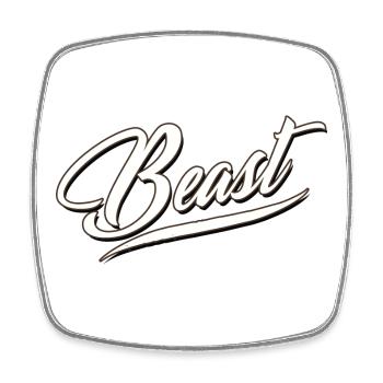 mode bête gym entraînement kraft forte puissance énergie - Magnet carré - blanc - Devant