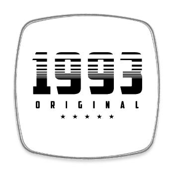 Born in 1993 the original - Square fridge magnet - white - Front