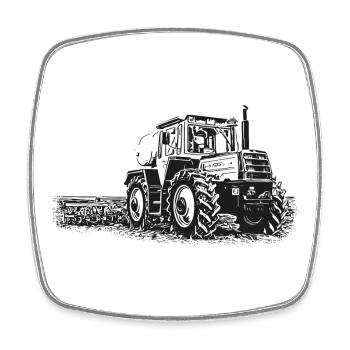 MB trac 1500 | Traktor - Viereckiger Kühlschrankmagnet - Weiß - Vorne