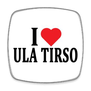 T-shirt J’adore Ula Tirso t-shirt Sardaigne - Magnet carré - blanc - Devant