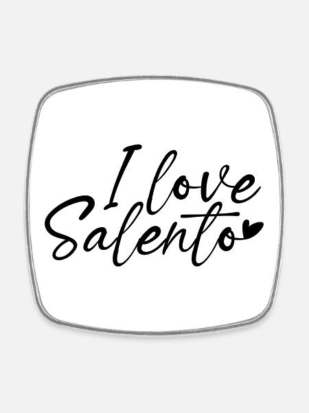 J’adore le Salento - Magnet carré - blanc