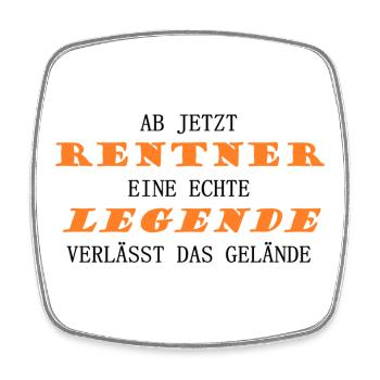 Rentner Legende - Viereckiger Kühlschrankmagnet - Weiß - Vorne