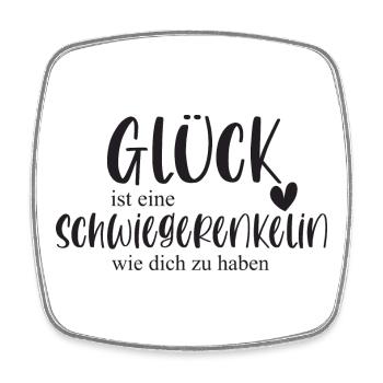 Schwiegerenkelin Enkelin Geschenk Familie - Viereckiger Kühlschrankmagnet - Weiß - Vorne