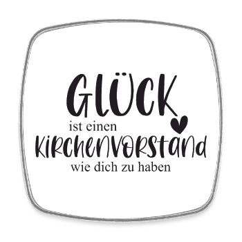 Kirchenvorstand Kirche Ehrenamt Bedanken Geschenk - Viereckiger Kühlschrankmagnet - Weiß - Vorne