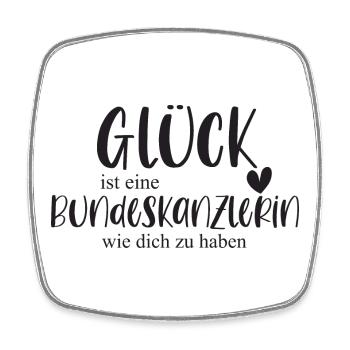 Bundeskanzlerin Politik Wahl - Viereckiger Kühlschrankmagnet - Weiß - Vorne