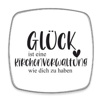 Kirchenverwaltun Kirche Ehrenamt Bedanken Geschenk - Viereckiger Kühlschrankmagnet - Weiß - Vorne