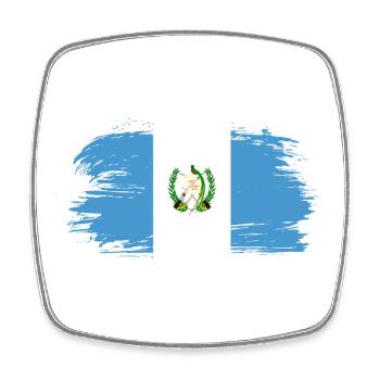 Guatemala Flagge - Viereckiger Kühlschrankmagnet - Weiß - Vorne