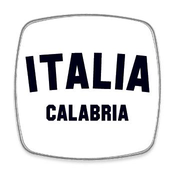 KALABRIEN Calabria Italia Italien Italy - Viereckiger Kühlschrankmagnet - Weiß - Vorne