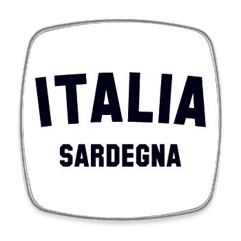 SARDINIEN Sardinia Italia Italien Italy - Square fridge magnet - white - Front