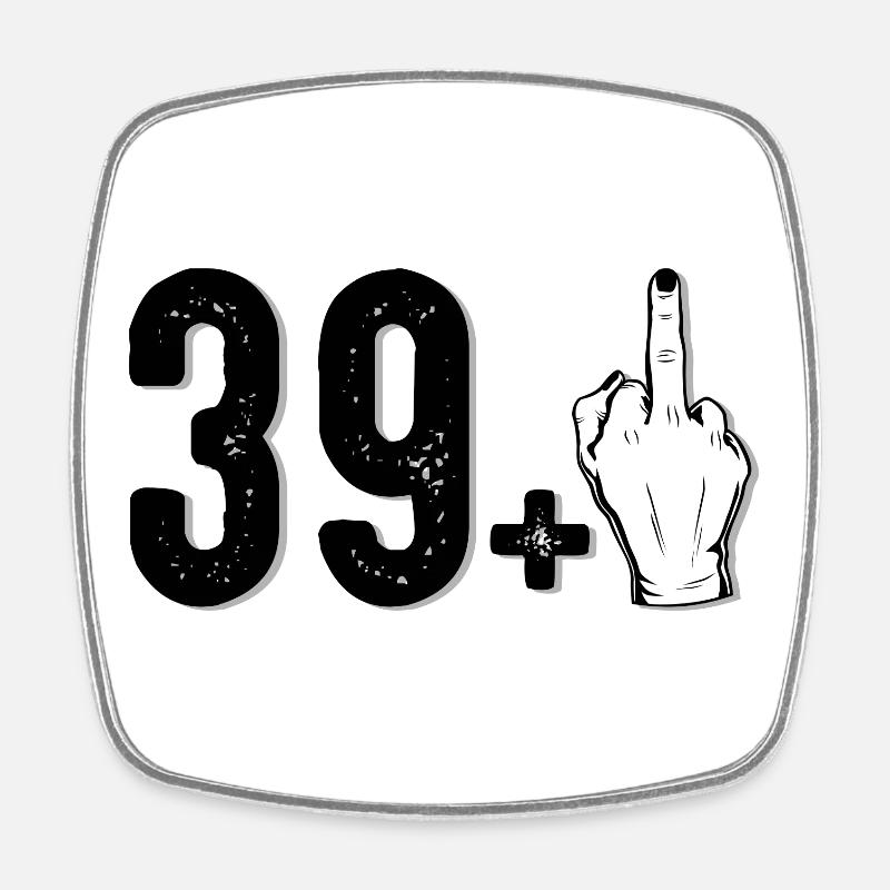 30+ Middle Finger Graphic - Square fridge magnet - white
