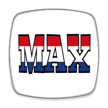Max 33 for all race fans * - Square fridge magnet - white - Front