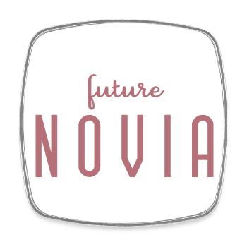 Future Novia Engagement Bridal Shower Wedding - Square fridge magnet - white - Front