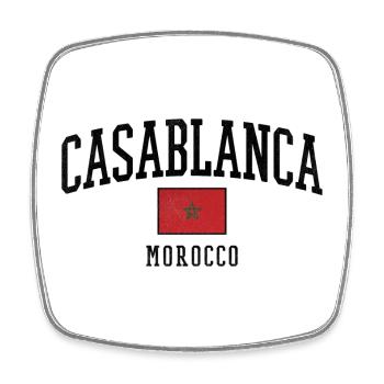 Casablanca - Magnet carré - blanc - Devant