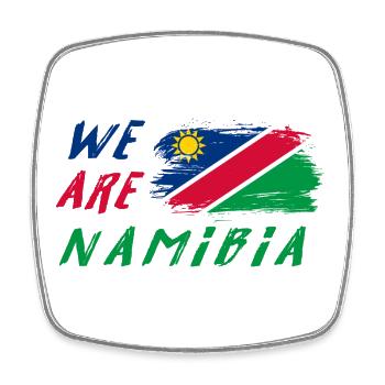 Nous sommes la Namibie - Magnet carré - blanc - Devant