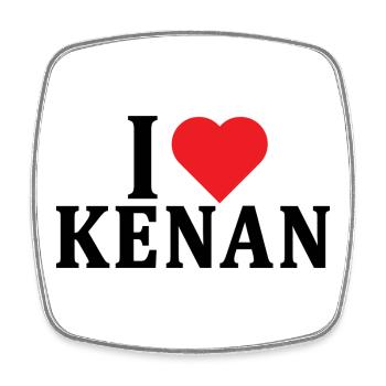 t-shirt J’adore Kenan idée cadeau t-shirt - Magnet carré - blanc - Devant