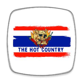 Thailand The Hot Country - Square fridge magnet - white - Front