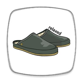 Relaxed grey - Viereckiger Kühlschrankmagnet - Weiß - Vorne