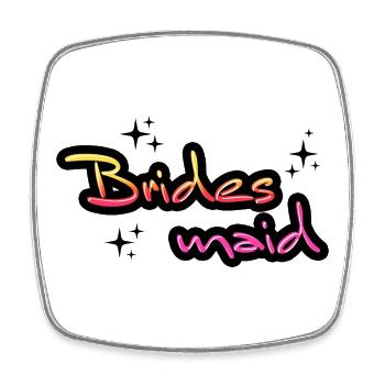 Bridesmaid bachelor party engagement bachelor party team bride - Square fridge magnet - white - Front