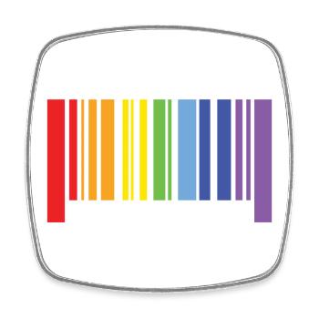 Pride Month LGBT - I Was Born This Way - Square fridge magnet - white - Front