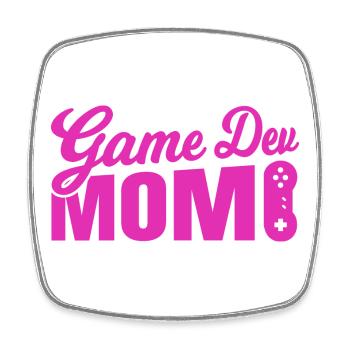 Game Developer Mother - Square fridge magnet - white - Front