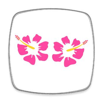Fleur Rose Rose Fleur Fleurs Rose Rose Fleurs - Magnet carré - blanc - Devant