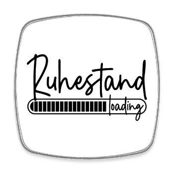 Ruhestand loading - Viereckiger Kühlschrankmagnet - Weiß - Vorne