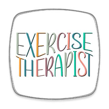 Bewegungstherapeut Therapie - Viereckiger Kühlschrankmagnet - Weiß - Vorne