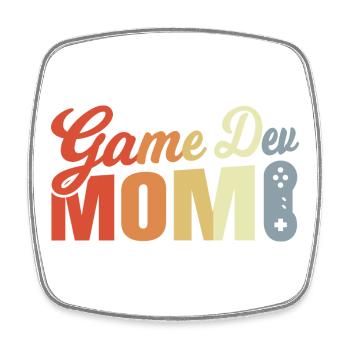 Maman développeuse de jeux - Magnet carré - blanc - Devant