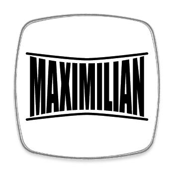 t-shirt Maximilian t-shirt gift idea - Square fridge magnet - white - Front