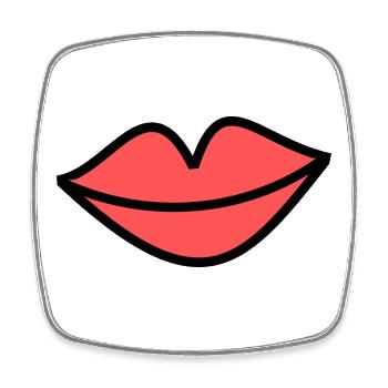 HERZ. HERZ. VALENTINSTAG. LIEBE. LIEBE. PAAR. - Viereckiger Kühlschrankmagnet - Weiß - Vorne