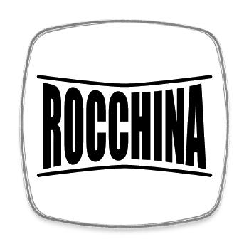 T-Shirt Rocchina T-Shirt Geschenkidee - Viereckiger Kühlschrankmagnet - Weiß - Vorne