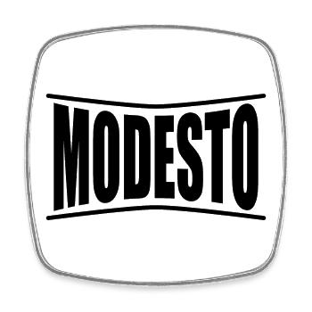 Bescheidene T-Shirt-T-Shirt-Geschenkidee - Viereckiger Kühlschrankmagnet - Weiß - Vorne