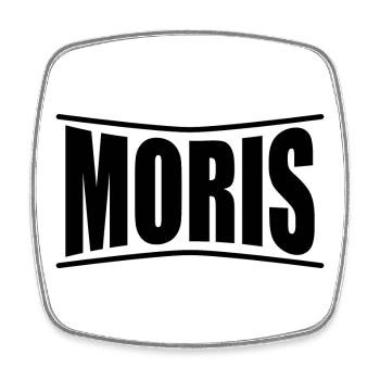 Moris t-shirt t-shirt gift idea - Square fridge magnet - white - Front
