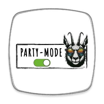 Party Fashion Gams Après Ski Hut Fun Mountain Hut - Square fridge magnet - white - Front