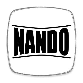 t-shirt Nando t-shirt gift idea - Square fridge magnet - white - Front