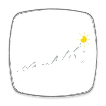 me going on a hike wanderspruch berg sport spruch - Square fridge magnet - white - Front