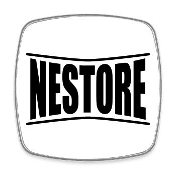 Nestore t-shirt t-shirt idée cadeau - Magnet carré - blanc - Devant