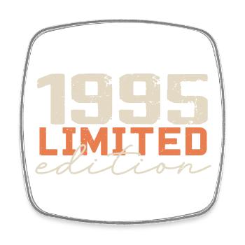Né en 1995 | Vintage 1995 Anniversaire Rétro - Magnet carré - blanc - Devant