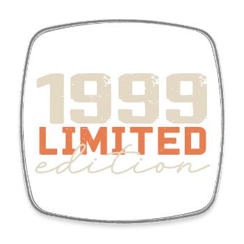 Born in 1999 | Vintage 1999 Retro Anniversary - Square fridge magnet - white - Front