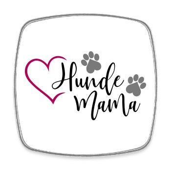 Hund Hunde Mama  - Viereckiger Kühlschrankmagnet - Weiß - Vorne