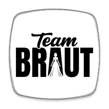 Team Braut JGA Outfit Junggesellenabschied Party - Viereckiger Kühlschrankmagnet - Weiß - Vorne
