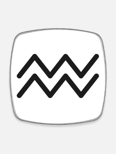KLEIO Aquarius 3 - Square fridge magnet - white