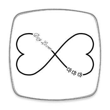 Dog lovers - Square fridge magnet - white - Front